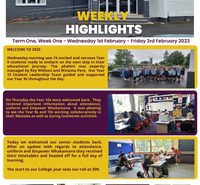 Weekly Highlights Semester 1 Week 1