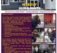 Weekly Highlights Semester 1 Week 16