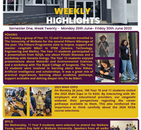 Weekly Highlights Semester 1 Week 20