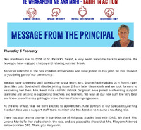 St Patrick's Catholic School Taupō - 05 February 2026