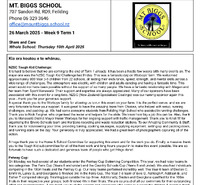 Mount Biggs School - 26 March 2025