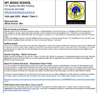 Mount Biggs School - July 16 2025