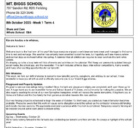 Mount Biggs School - 9 October 2025