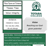 Totara College - 31 May 2024