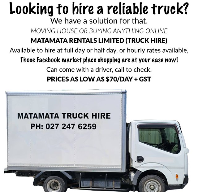 Matamata truck hire