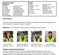 Mossburn School Newsletter - 8 February 2024