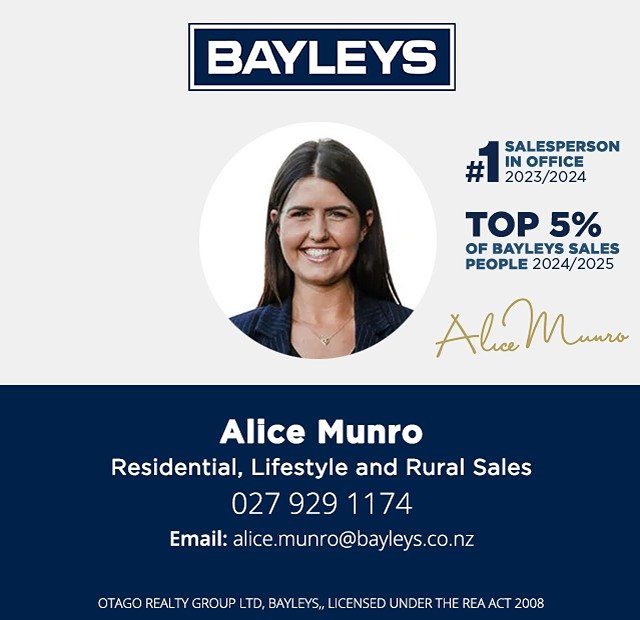 Alice Munro - Bayleys Dunedin - Highgate