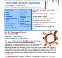 Roseneath School - 23 March 2024