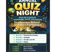 Quiz night Thurs 3 Sept 2026