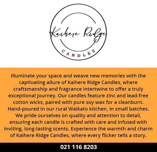 Kaihere Ridge Candles