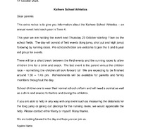 Athletics Newsletter