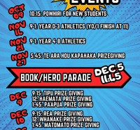 Term 4 Calendar of Whaanau Events