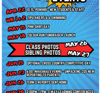 Term 2 Calendar of Events