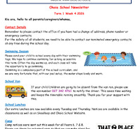 Term1 Week 4 Newsletter