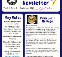 Mauriceville School Newsletter - Term 3 Week 8