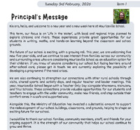 Mauriceville School Newsletter - Term 1 Week 2