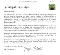 Mauriceville School Newsletter - Term 1 Week 6