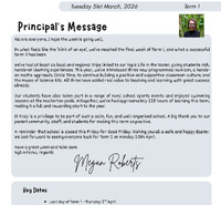 Mauriceville School Newsletter - Term 1 Week 10