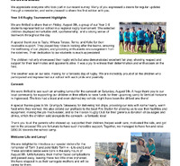 Newsletter 16th August 2024