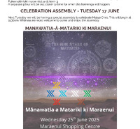 School Pānui 11 June 2025