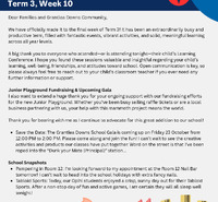 Community Newsletter Term 3, Week 10