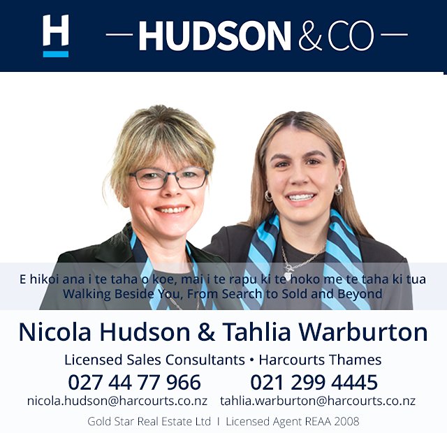 Nicola Hudson & Tahlia Warburton - Harcourts Thames