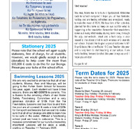 Newsletter #1 - Wednesday 29 January 2025