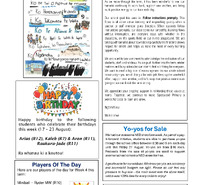 Newsletter #25 - Wednesday 19 August 2026