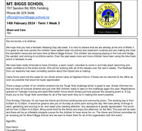 Mt Biggs Newsletter - Week 3 Term 1 2024