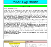 Mt Biggs School - 20 June 2024
