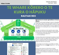 Pānui MAEHE  - RAUTAKI REO