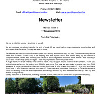 Geraldine Primary School - 18 November 2023