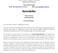 Geraldine Primary School - 20 October 2023