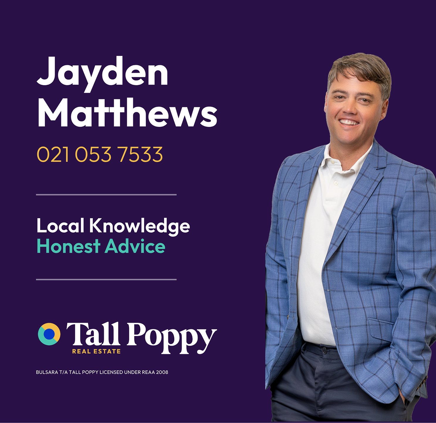 Jayden Matthews - Tall Poppy Real Estate